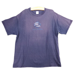 Delta Magnum Weight T-Shirt Tee Blue Size XL Crew Neck Short Sleeve Gulf Shores